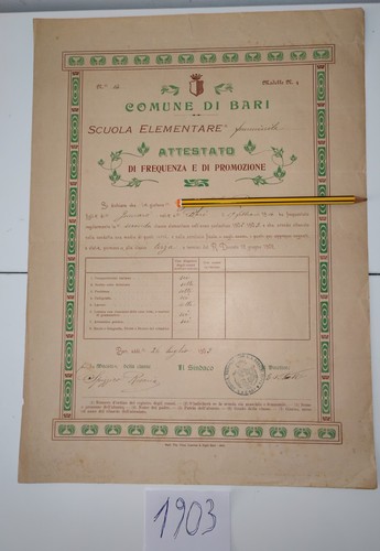Attestato frequenza e - di,