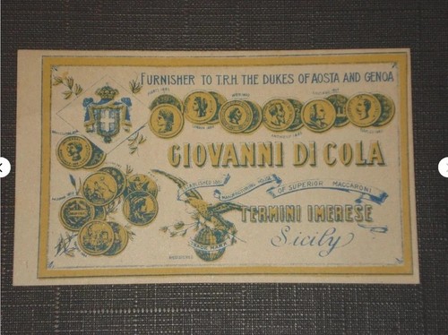 Etichetta pubblicitaria antica - etichetta,