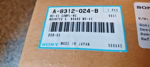 Sony 8312 024 43 - a-8312-024-b, ms-43