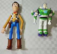 2 PERSONAGGI FILM CARTONI ANIMATI TOY STORY WOODY BUZZ LIGHTYEAR FIGURE PIXAR
