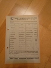 Listino prezzi ricambi motore