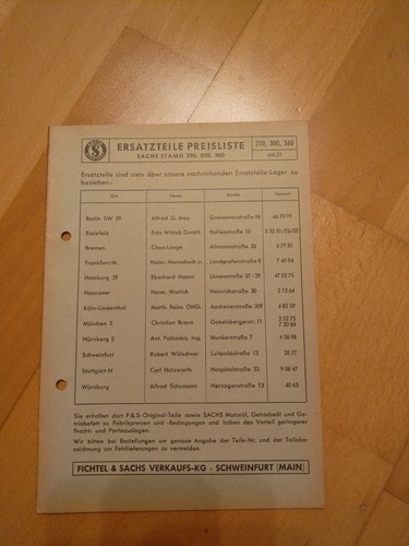 Listino prezzi ricambi motore