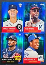 2022 Topps Chrome Platinum Anniversary RIFRATTORI PRISMA BLU scegli la scheda