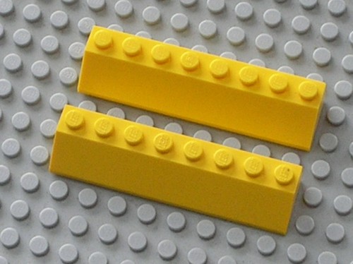 Lego yellow slope 2 x - yellow,