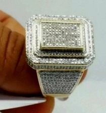 Uomo 14k Placcato Oro Giallo