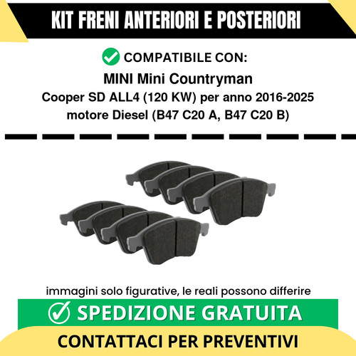 Pastiglie freno ant - freno, +