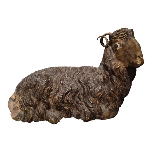 Montone statua presepe - -, da