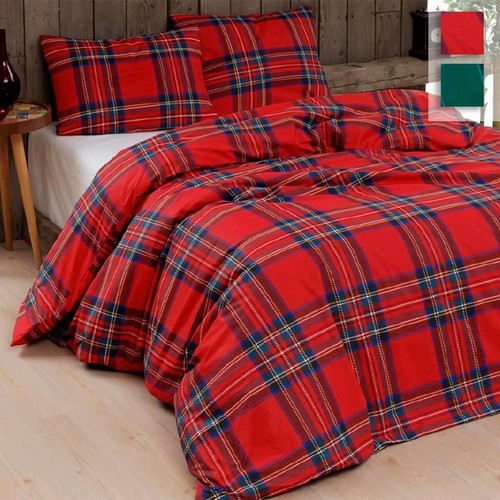 Parure copripiumino tartan - tartan, di