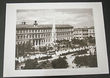 BARI, PIAZZA UMBERTO I ATENEO 1920 Stampa foto repro Alinari la Repubblica