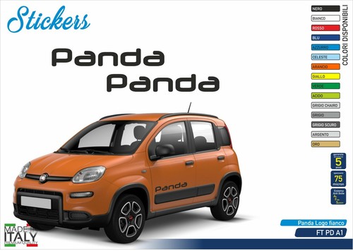 Adesivo fiat panda - panda, laterali