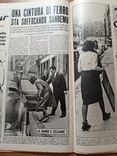 clipping / ritaglio 1961 GRETA GARBO FOTOGRAFATA A PARIGI