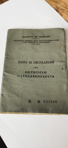 Libretto circolazione - libretto,