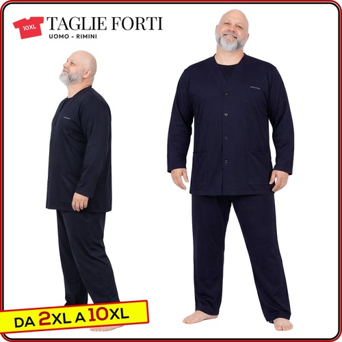 Pigiama uomo aperto taglie - pigiama,