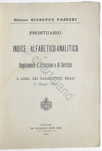 Prontuario del regolamento - prontuario,