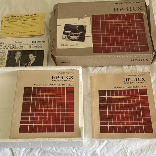 Hewlett packard 41cx - hewlett-packard, hp-41cx