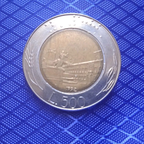 500 lire bimetallica - 500,