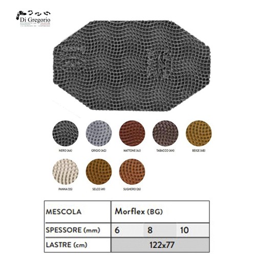 Lastra gomma vibram ciliegio - gomma,