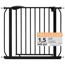 Cancelletto di sicurezza Senza perforazione nero BERRIN XXL ib style®