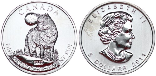 Canada dollaro argento 2011 - 5,