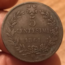 Moneta centesimi 1861 - moneta,