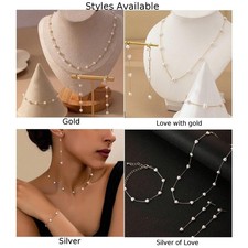 Set gioielli perle moda con