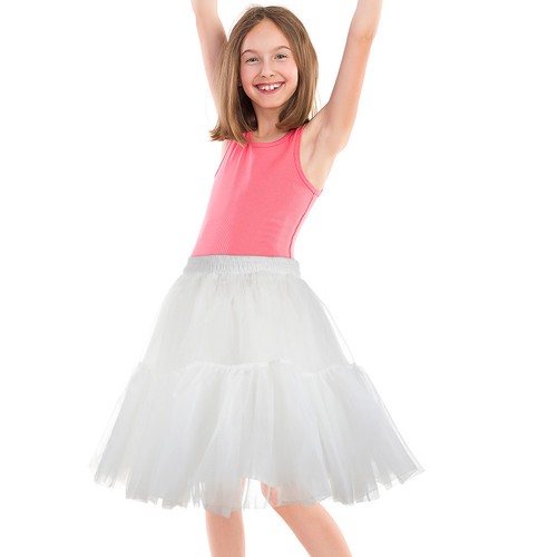 Gonna bianca tulle - bianca, sottogonna
