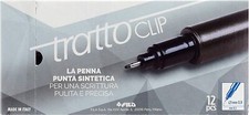 Tratto Clip Penna tecnica Nero Fine 12 pezzi 803803