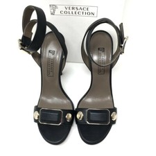 VERSACE COLLECTION Tacchi aperti con cinturino - Nero -UK5/EU 38 - £490