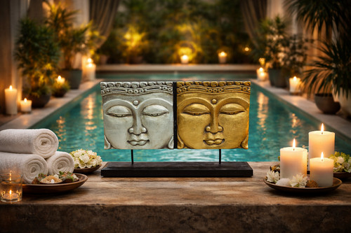 Pannello buddha bicolore - pannello,