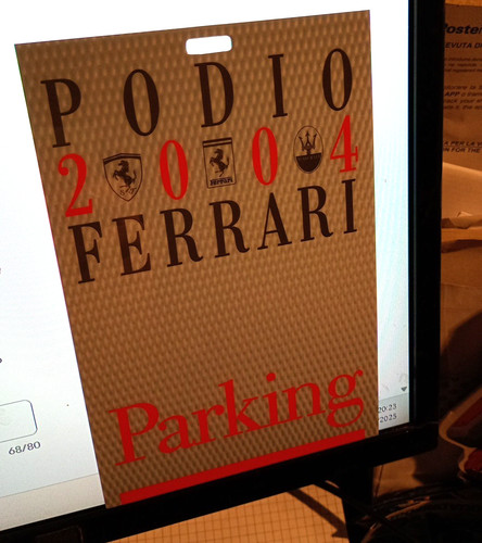 Pass podio ferrari 2004 - 2004,