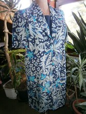 Abito estivo fantasia blu -grigio-turchese