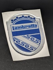 LAMBRETTA 40MM LOGO ADESIVO 3D SIGLA EMBLEMA FREGIO STEMMA SCRITTA BADGE TARGA