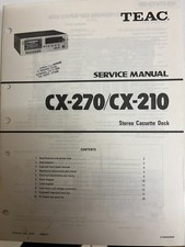 TEAC CX-270/210STEREO CASSETTE