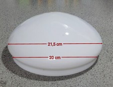 Vetro Plafoniera Rotonda Bianca Palla Boccia Applique Bianco Cupola 20 Ricambio