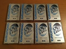 N° 8 Audio Cassette vergini Grundig C 90 Ferric Stereo