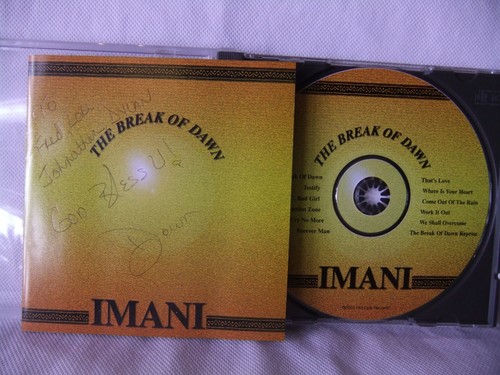 Signed imani the break of - signed,