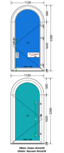 Porta ad arco tondo - 🔍✨,