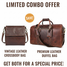 Set da viaggio in vera pelle -