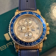 Breil Manta Z630 Quarzo Cronografo Vintage Diver 39mm Orologio Funzionante