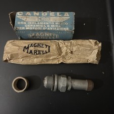 MAGNETI MARELLI CANDELA MOTORI AVIO AIRCRAFT SPARKPLUG WW2 NOS collection