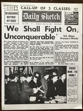 WW2 1940 NEWSPAPER/POSTER (2