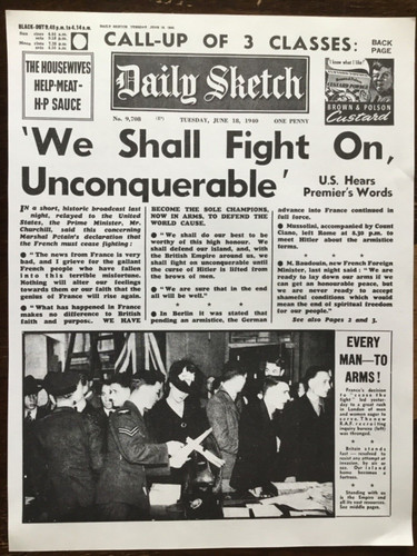 Poster ww2 1940 newspaper 2 - poster, (2