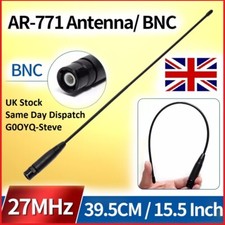 Antenna Whip BNC 27MHz CB Radio 11M T-X H100 42DS HP82 AE2990 H520 Midland Jopix
