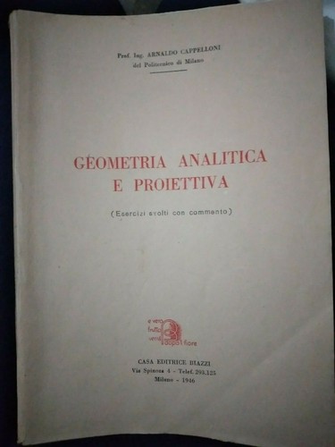 Cappelloni geometria analitica - cappelloni,
