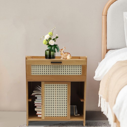 Nightstand bamboo bedroom - bamboo,