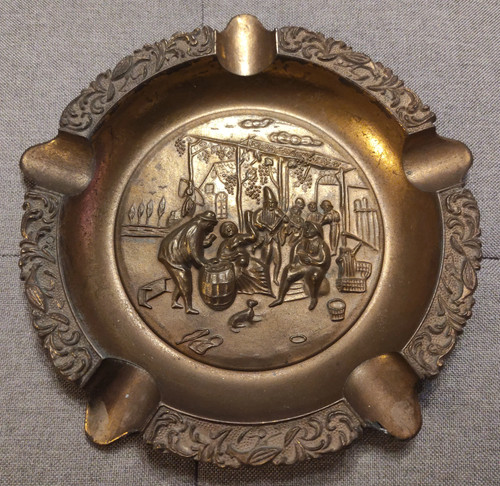 Antico posacenere ottone - posacenere,