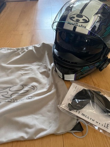 Set casco integrale guanti - casco, e