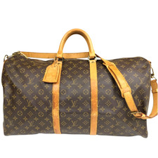 Borsa da viaggio originale Louis Vuitton Keepall Bandouliere 55 Boston Monogram M41414