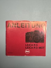 Leitz Istruzioni Leica R3-MOT