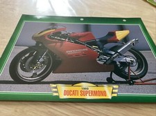 Ducati 550 Supermono 1993 Scheda Carta Moto Passione Collezione Atlas